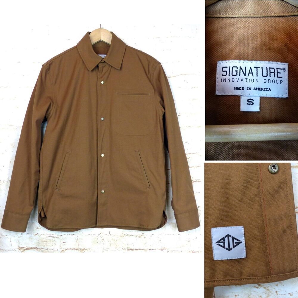 Signature Innovation Group SIG Oxford Shirt Jacket Men S Brown Japanese Selvedge